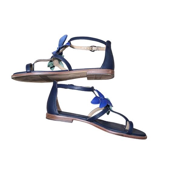 Naturalizer Farah Blue Thong Sandals 8M – Comfort Non-Slip Flower Detail - Picture 11 of 13